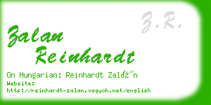 zalan reinhardt business card